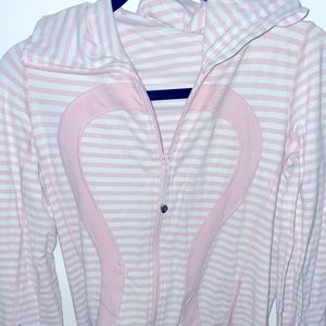 Lululemon pink and white jacket. Size 6